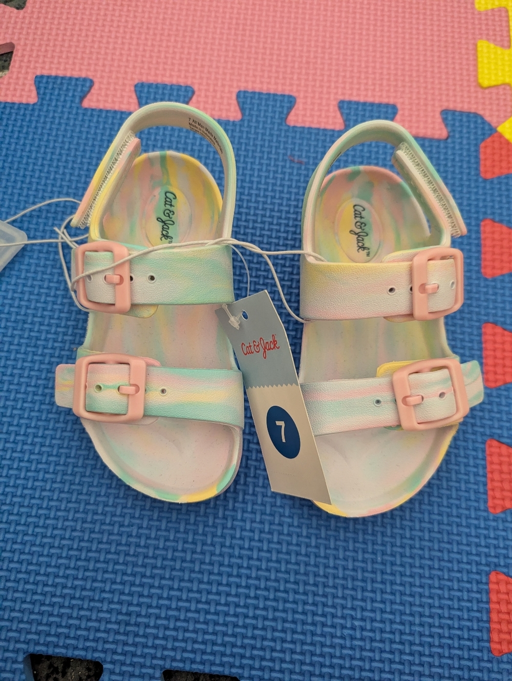 Cat & Jack Size 7 Sandal Bundle (2 Pairs)